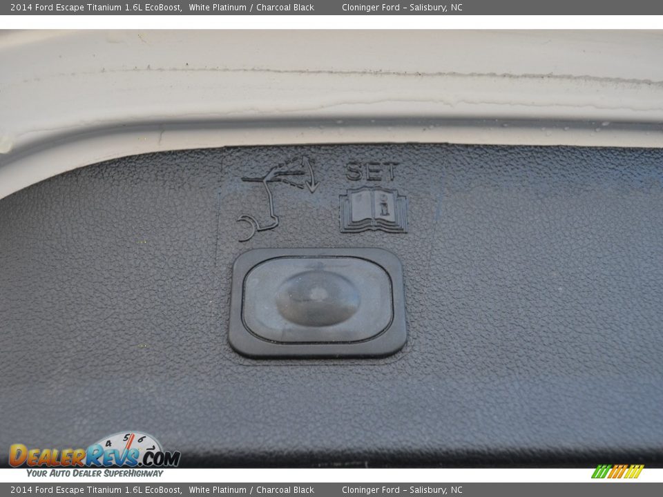 2014 Ford Escape Titanium 1.6L EcoBoost White Platinum / Charcoal Black Photo #14