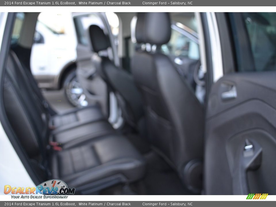 2014 Ford Escape Titanium 1.6L EcoBoost White Platinum / Charcoal Black Photo #15