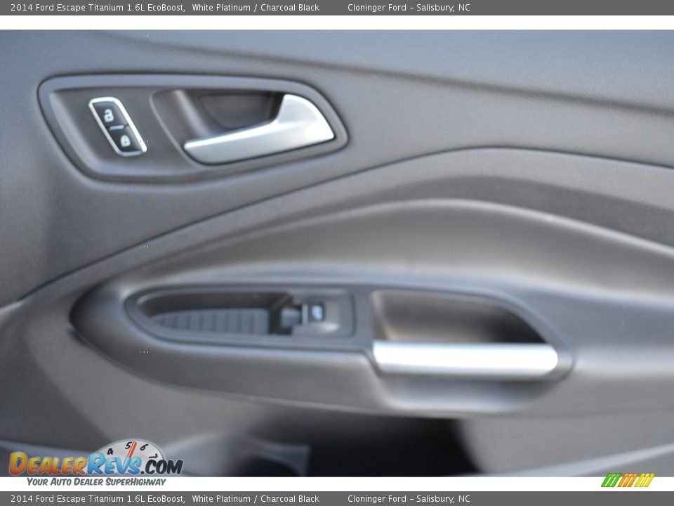 2014 Ford Escape Titanium 1.6L EcoBoost White Platinum / Charcoal Black Photo #16