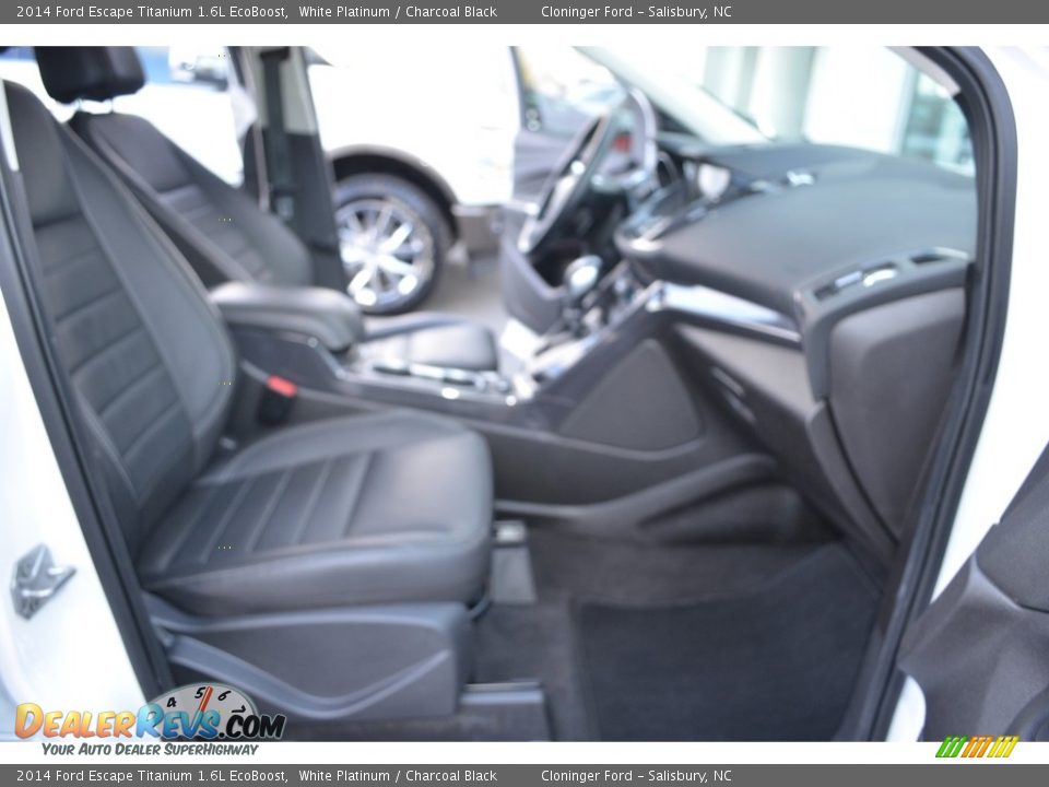 2014 Ford Escape Titanium 1.6L EcoBoost White Platinum / Charcoal Black Photo #17