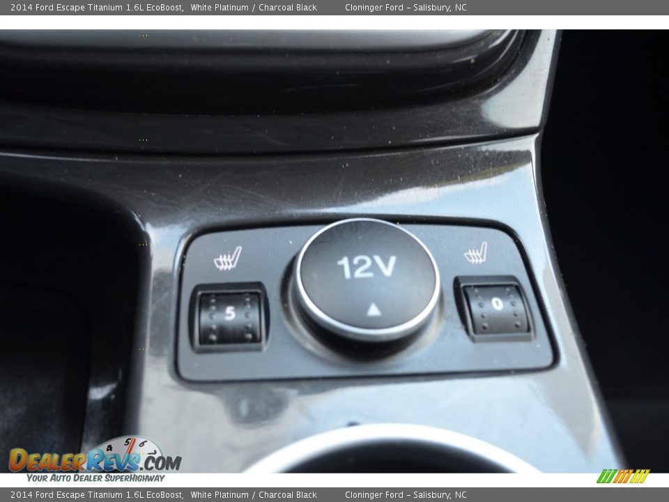 2014 Ford Escape Titanium 1.6L EcoBoost White Platinum / Charcoal Black Photo #22