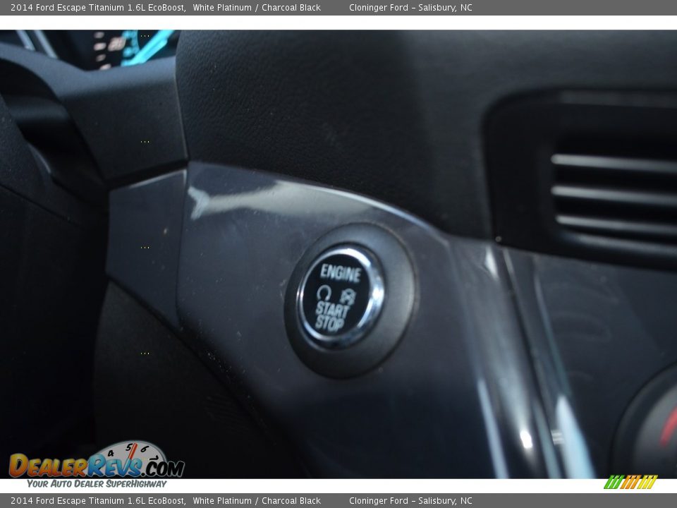 2014 Ford Escape Titanium 1.6L EcoBoost White Platinum / Charcoal Black Photo #28