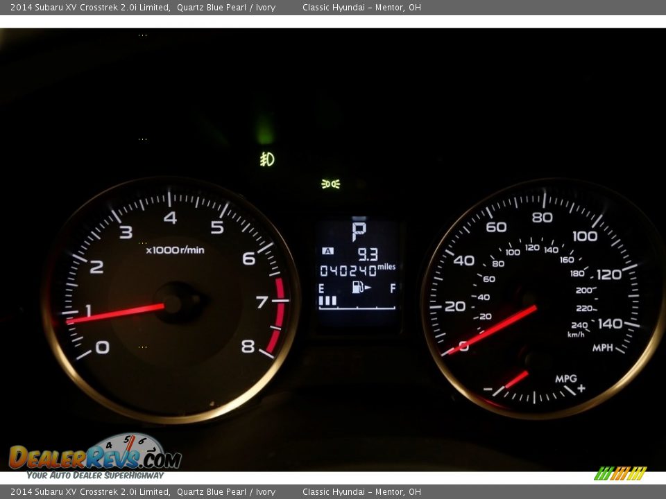 2014 Subaru XV Crosstrek 2.0i Limited Quartz Blue Pearl / Ivory Photo #7