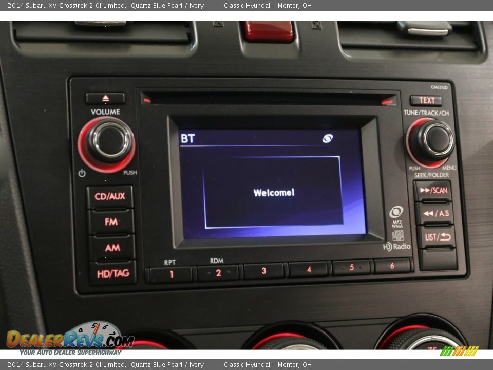 2014 Subaru XV Crosstrek 2.0i Limited Quartz Blue Pearl / Ivory Photo #10