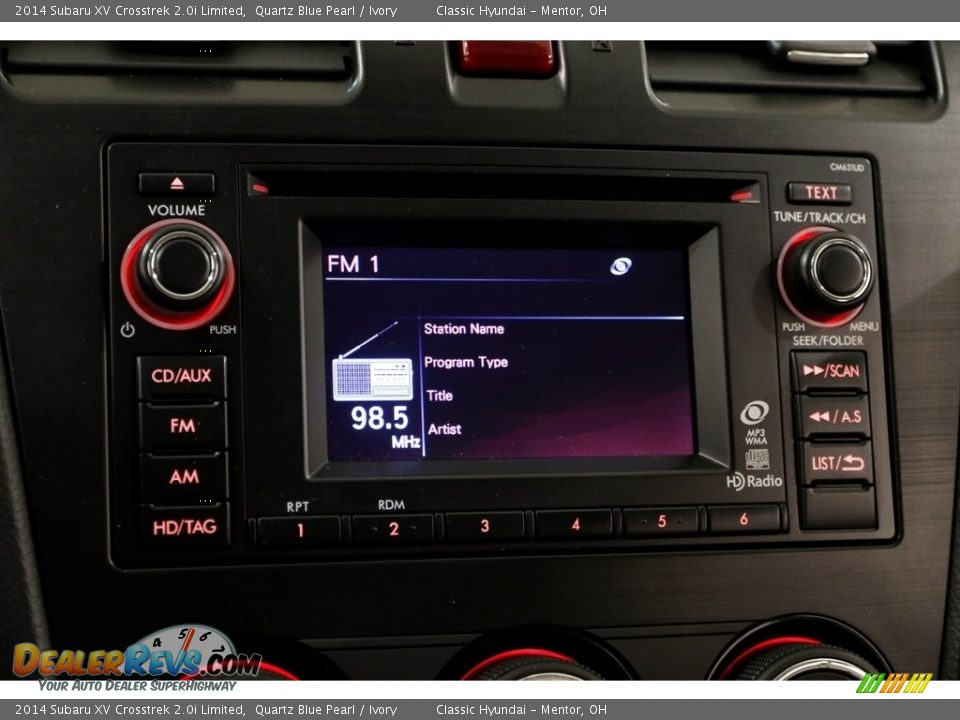 2014 Subaru XV Crosstrek 2.0i Limited Quartz Blue Pearl / Ivory Photo #11