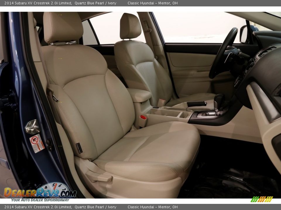 2014 Subaru XV Crosstrek 2.0i Limited Quartz Blue Pearl / Ivory Photo #14