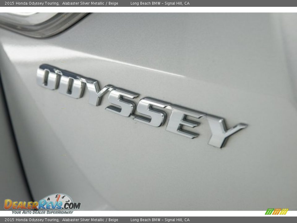 2015 Honda Odyssey Touring Alabaster Silver Metallic / Beige Photo #6