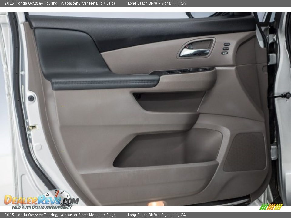 2015 Honda Odyssey Touring Alabaster Silver Metallic / Beige Photo #19