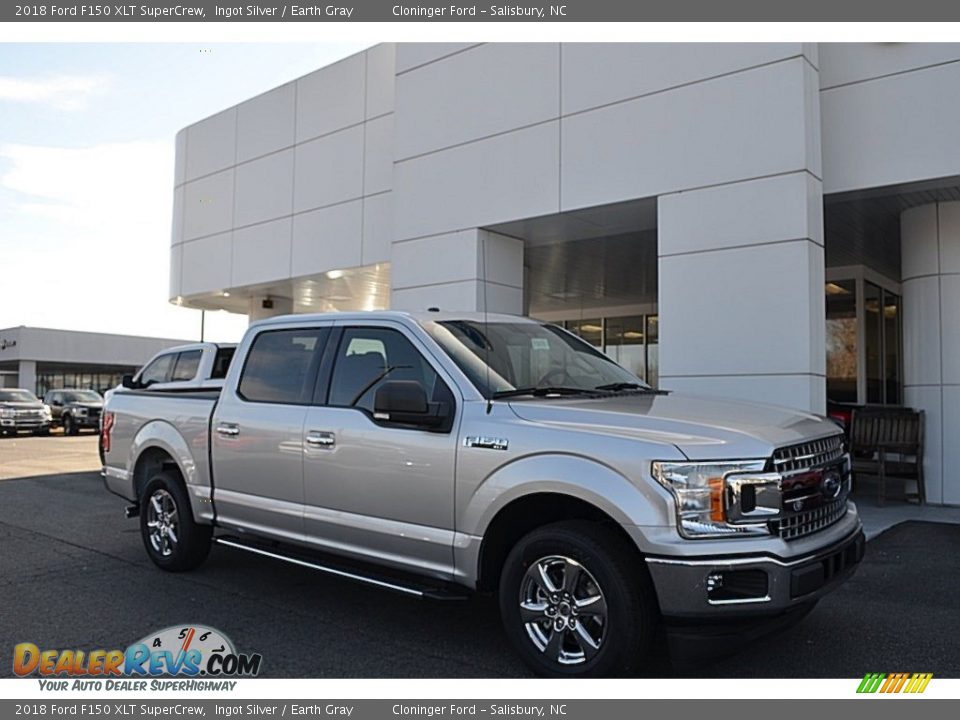 2018 Ford F150 XLT SuperCrew Ingot Silver / Earth Gray Photo #1