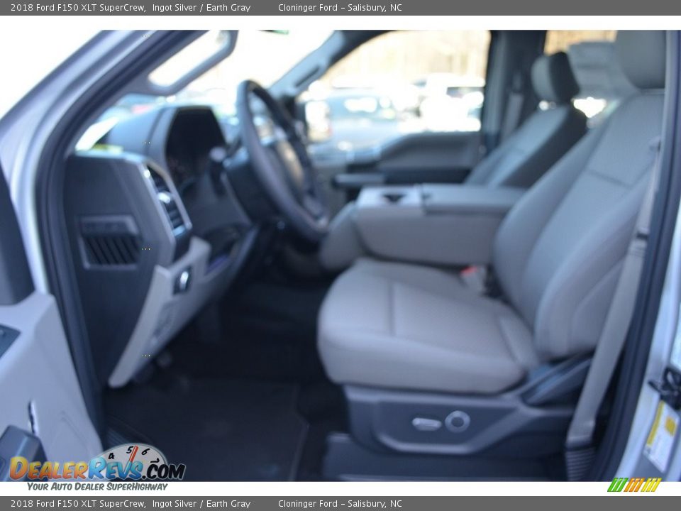 2018 Ford F150 XLT SuperCrew Ingot Silver / Earth Gray Photo #8