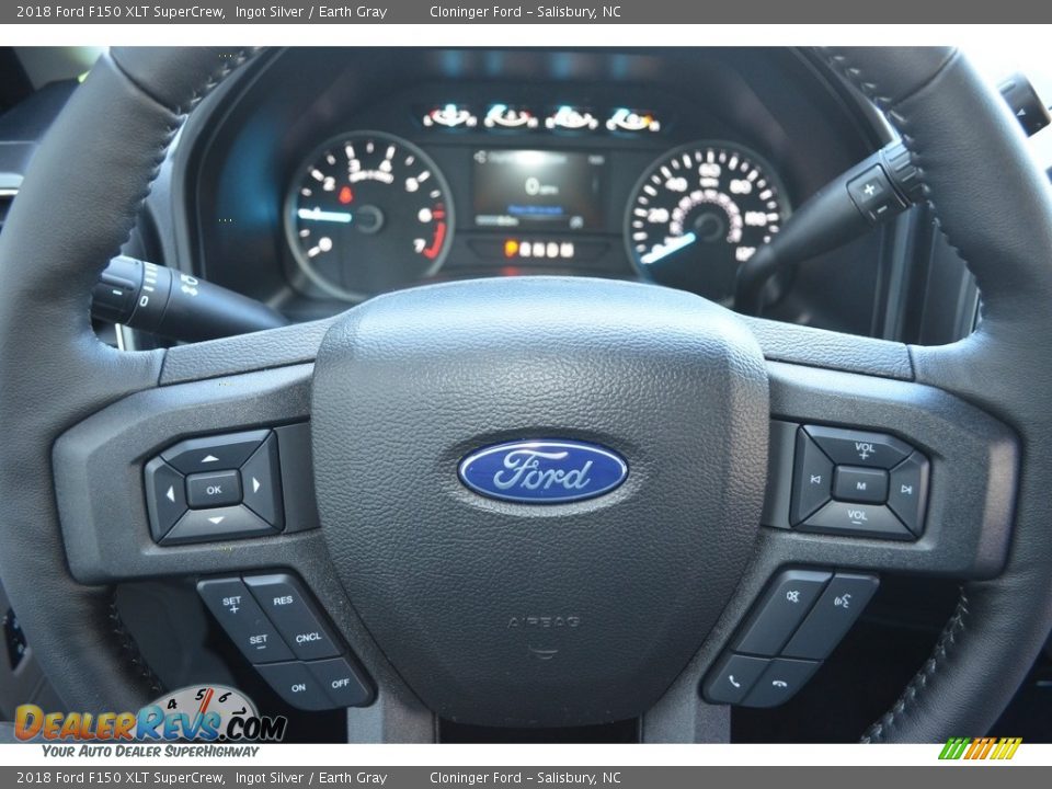 2018 Ford F150 XLT SuperCrew Ingot Silver / Earth Gray Photo #13