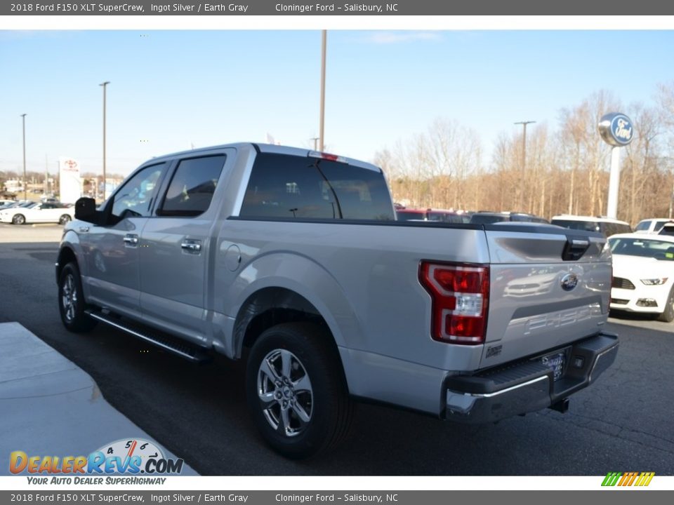 2018 Ford F150 XLT SuperCrew Ingot Silver / Earth Gray Photo #16