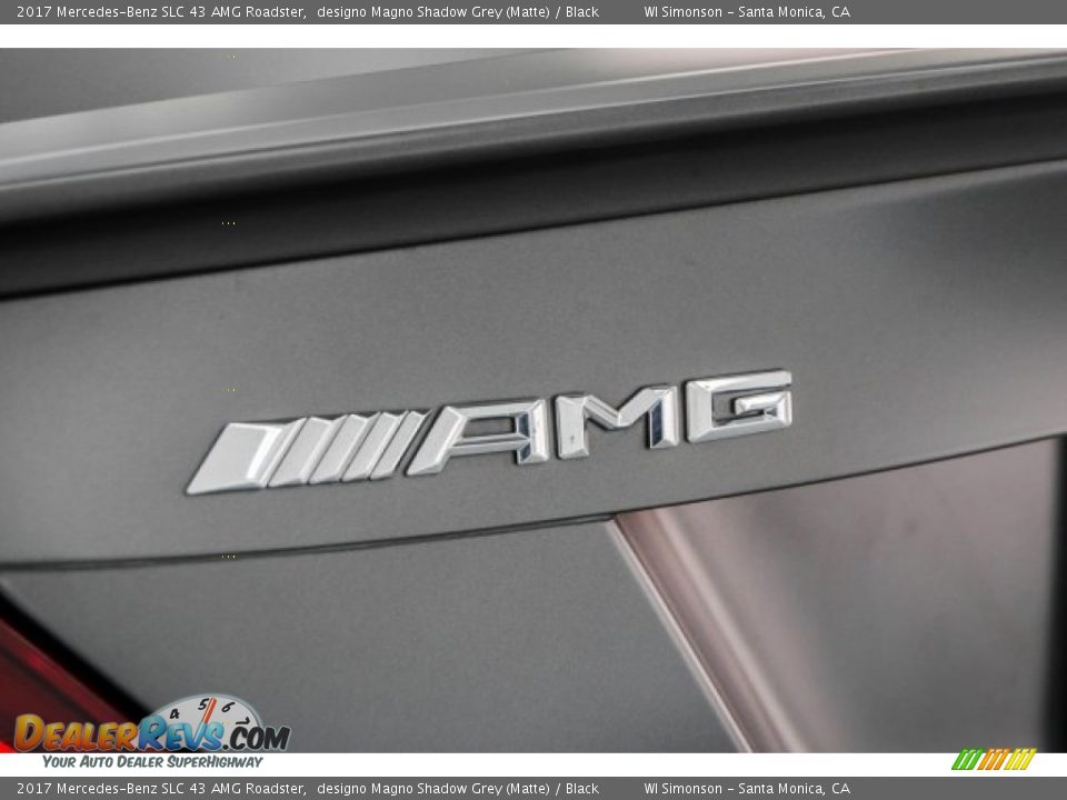 2017 Mercedes-Benz SLC 43 AMG Roadster designo Magno Shadow Grey (Matte) / Black Photo #27