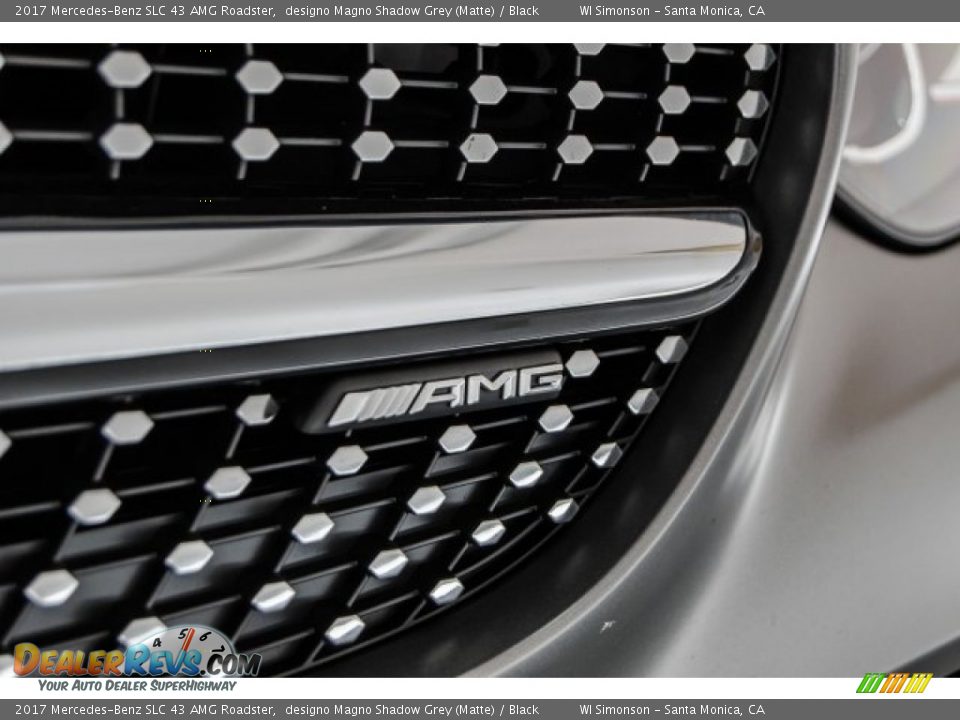 2017 Mercedes-Benz SLC 43 AMG Roadster designo Magno Shadow Grey (Matte) / Black Photo #36
