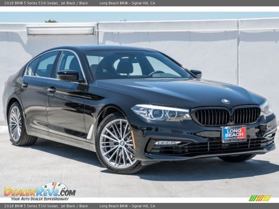 2018 BMW 5 Series 530i Sedan Jet Black / Black Photo #12