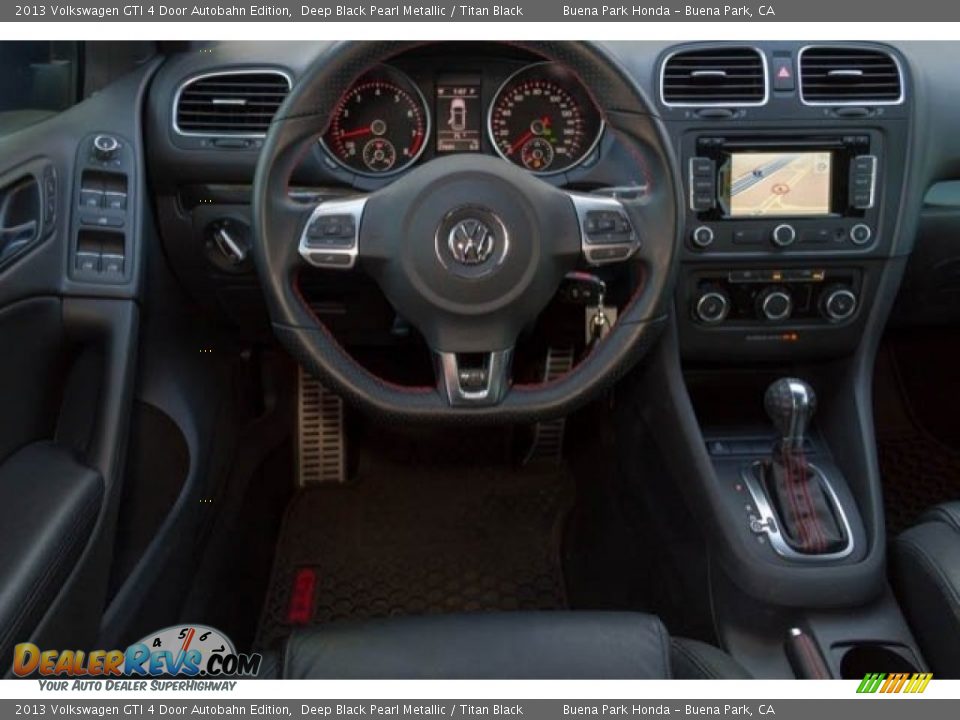 2013 Volkswagen GTI 4 Door Autobahn Edition Deep Black Pearl Metallic / Titan Black Photo #5