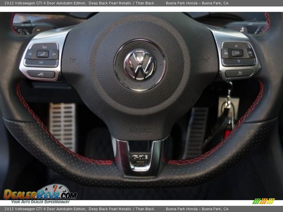 2013 Volkswagen GTI 4 Door Autobahn Edition Deep Black Pearl Metallic / Titan Black Photo #11