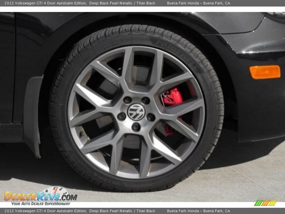 2013 Volkswagen GTI 4 Door Autobahn Edition Deep Black Pearl Metallic / Titan Black Photo #28