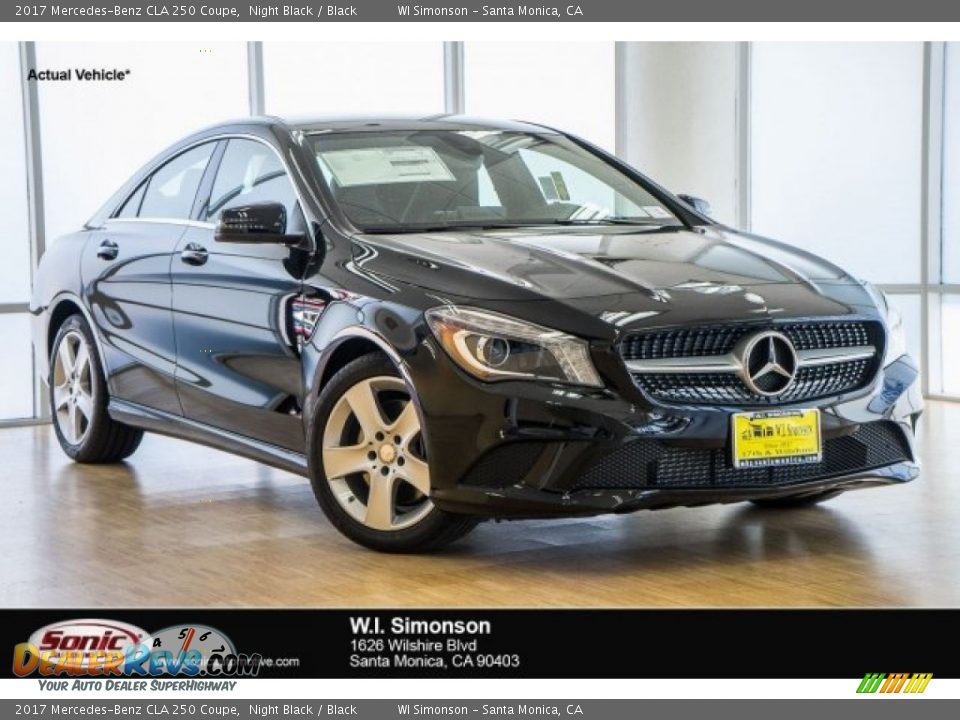 2017 Mercedes-Benz CLA 250 Coupe Night Black / Black Photo #1