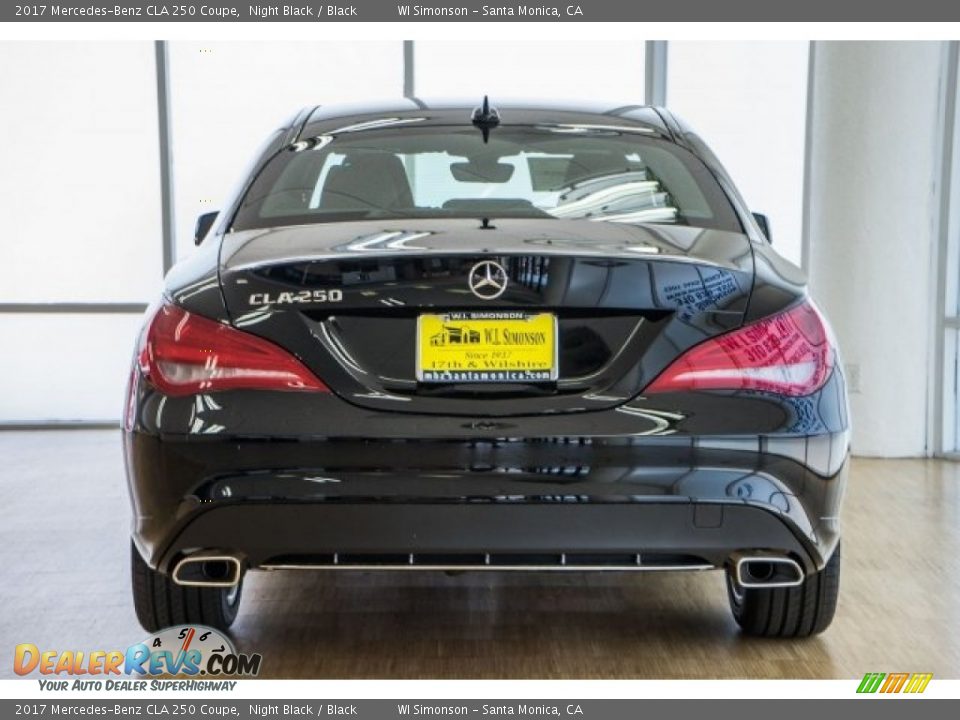 2017 Mercedes-Benz CLA 250 Coupe Night Black / Black Photo #4