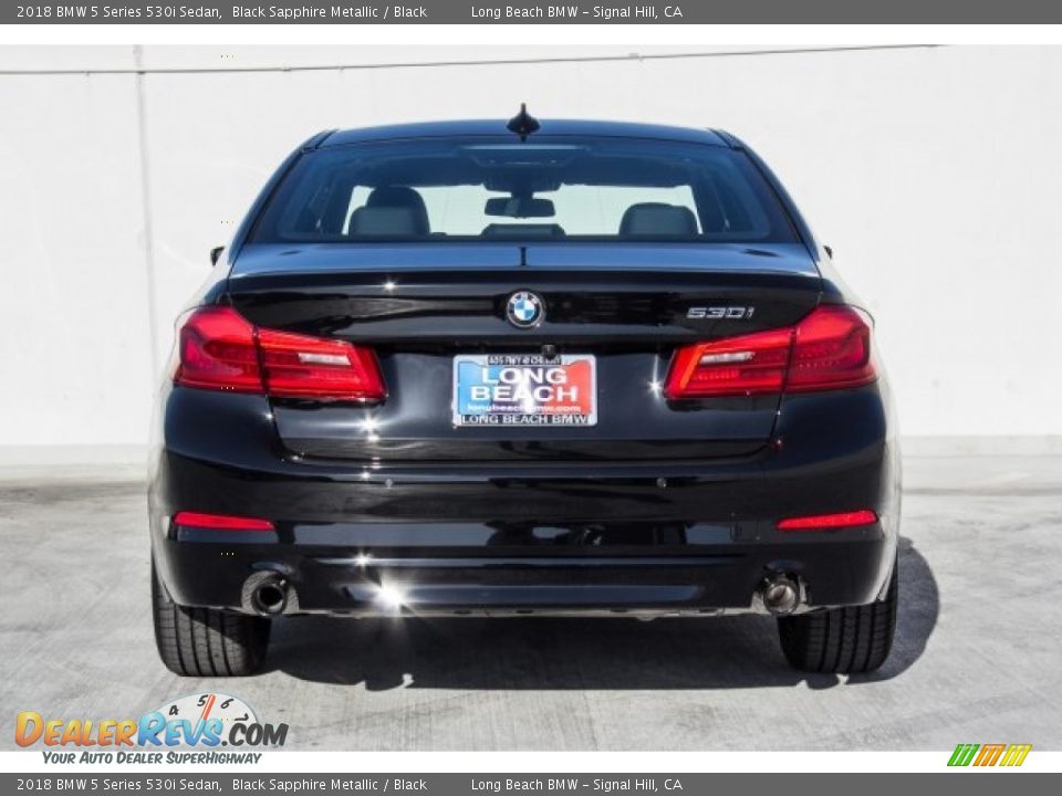2018 BMW 5 Series 530i Sedan Black Sapphire Metallic / Black Photo #4