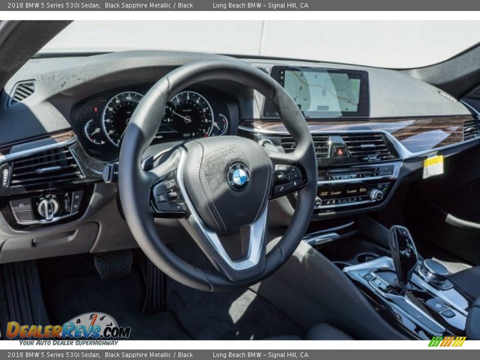 2018 BMW 5 Series 530i Sedan Black Sapphire Metallic / Black Photo #5