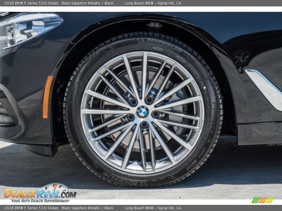 2018 BMW 5 Series 530i Sedan Black Sapphire Metallic / Black Photo #8