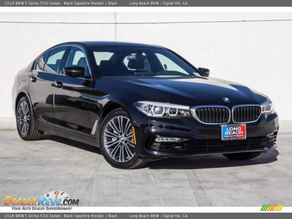 2018 BMW 5 Series 530i Sedan Black Sapphire Metallic / Black Photo #12