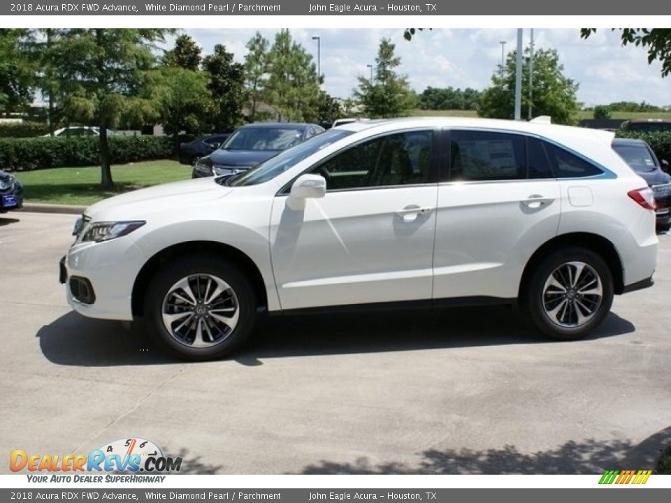 2018 Acura RDX FWD Advance White Diamond Pearl / Parchment Photo #4