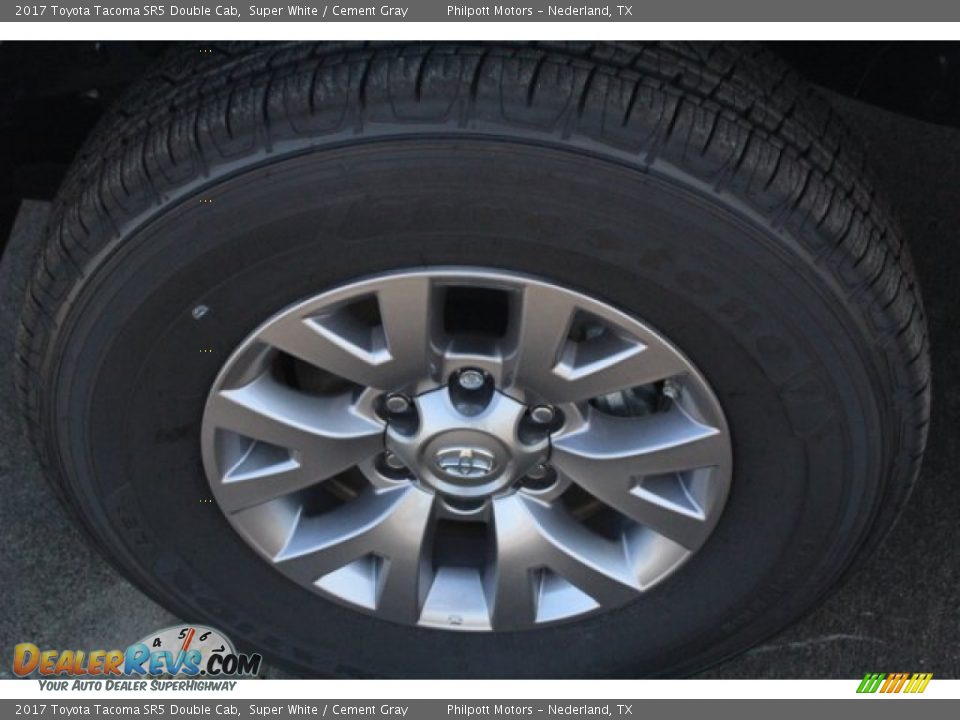 2017 Toyota Tacoma SR5 Double Cab Super White / Cement Gray Photo #4