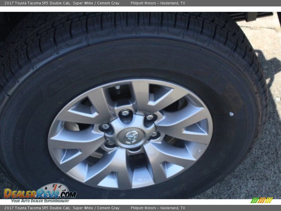 2017 Toyota Tacoma SR5 Double Cab Super White / Cement Gray Photo #5