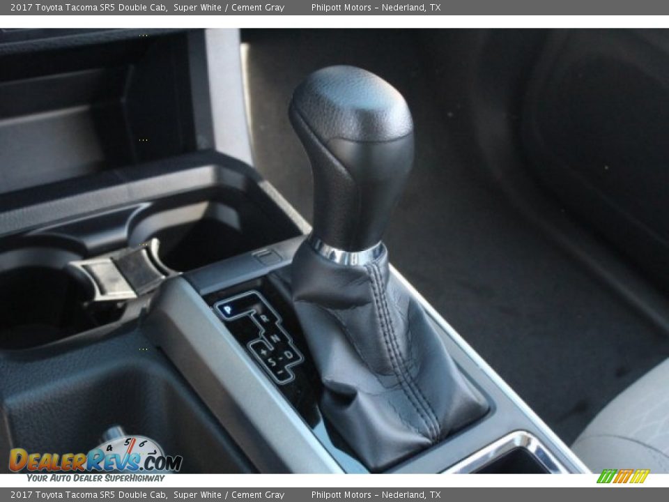 2017 Toyota Tacoma SR5 Double Cab Super White / Cement Gray Photo #14