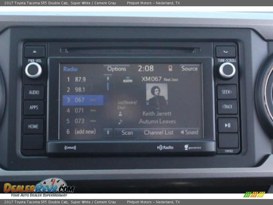 2017 Toyota Tacoma SR5 Double Cab Super White / Cement Gray Photo #16