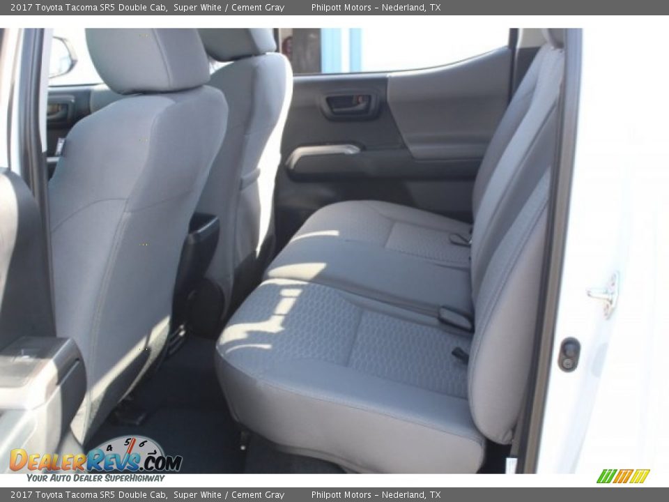 2017 Toyota Tacoma SR5 Double Cab Super White / Cement Gray Photo #21