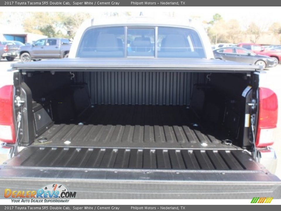 2017 Toyota Tacoma SR5 Double Cab Super White / Cement Gray Photo #24