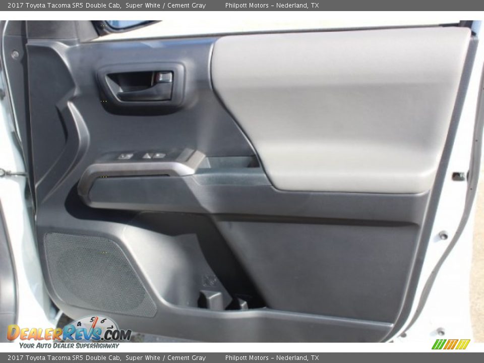 2017 Toyota Tacoma SR5 Double Cab Super White / Cement Gray Photo #27