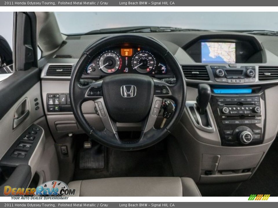 2011 Honda Odyssey Touring Polished Metal Metallic / Gray Photo #4