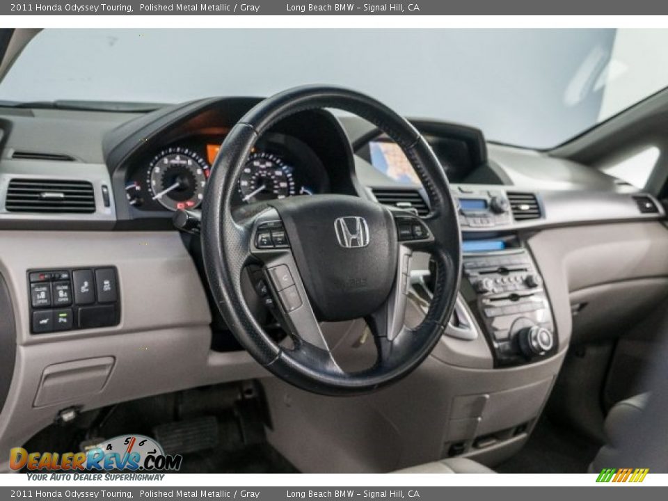2011 Honda Odyssey Touring Polished Metal Metallic / Gray Photo #17