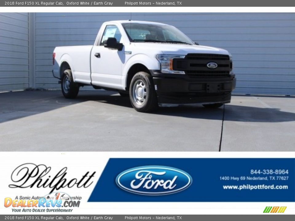 2018 Ford F150 XL Regular Cab Oxford White / Earth Gray Photo #1