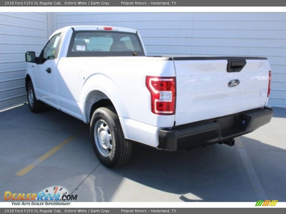 2018 Ford F150 XL Regular Cab Oxford White / Earth Gray Photo #6