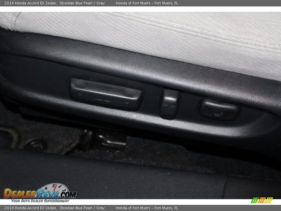 2014 Honda Accord EX Sedan Obsidian Blue Pearl / Gray Photo #15