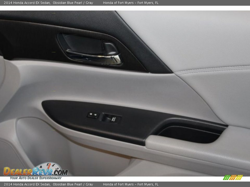 2014 Honda Accord EX Sedan Obsidian Blue Pearl / Gray Photo #34