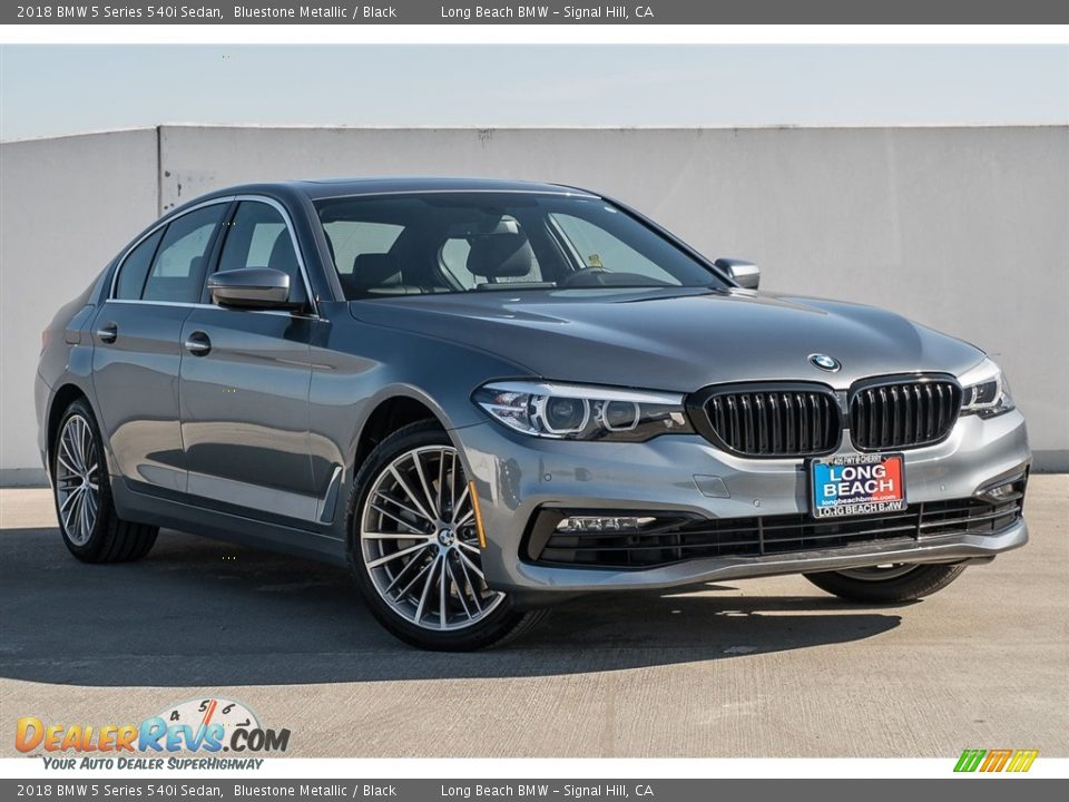 2018 BMW 5 Series 540i Sedan Bluestone Metallic / Black Photo #12