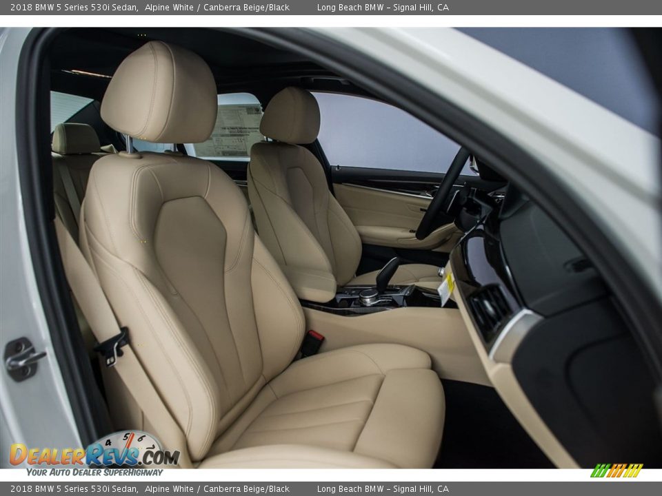 Canberra Beige/Black Interior - 2018 BMW 5 Series 530i Sedan Photo #2