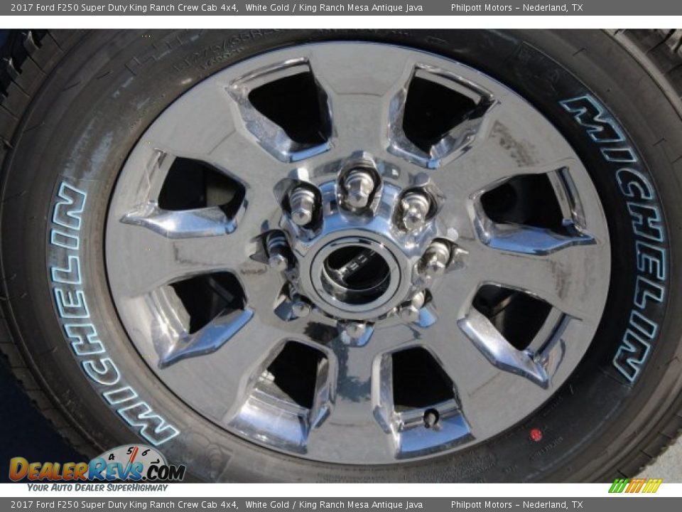 2017 Ford F250 Super Duty King Ranch Crew Cab 4x4 White Gold / King Ranch Mesa Antique Java Photo #5