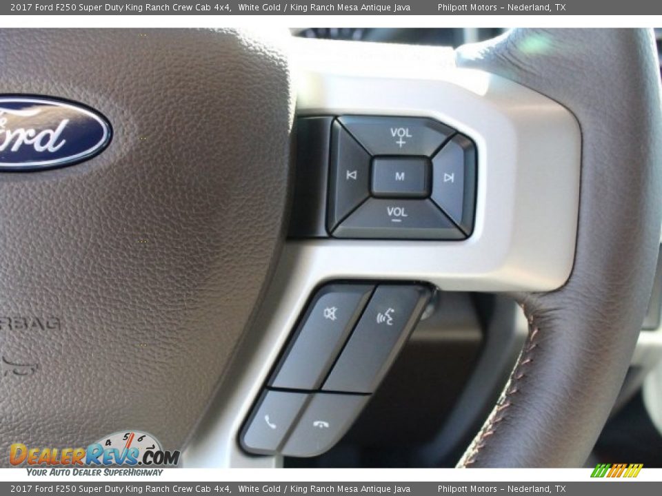2017 Ford F250 Super Duty King Ranch Crew Cab 4x4 White Gold / King Ranch Mesa Antique Java Photo #18
