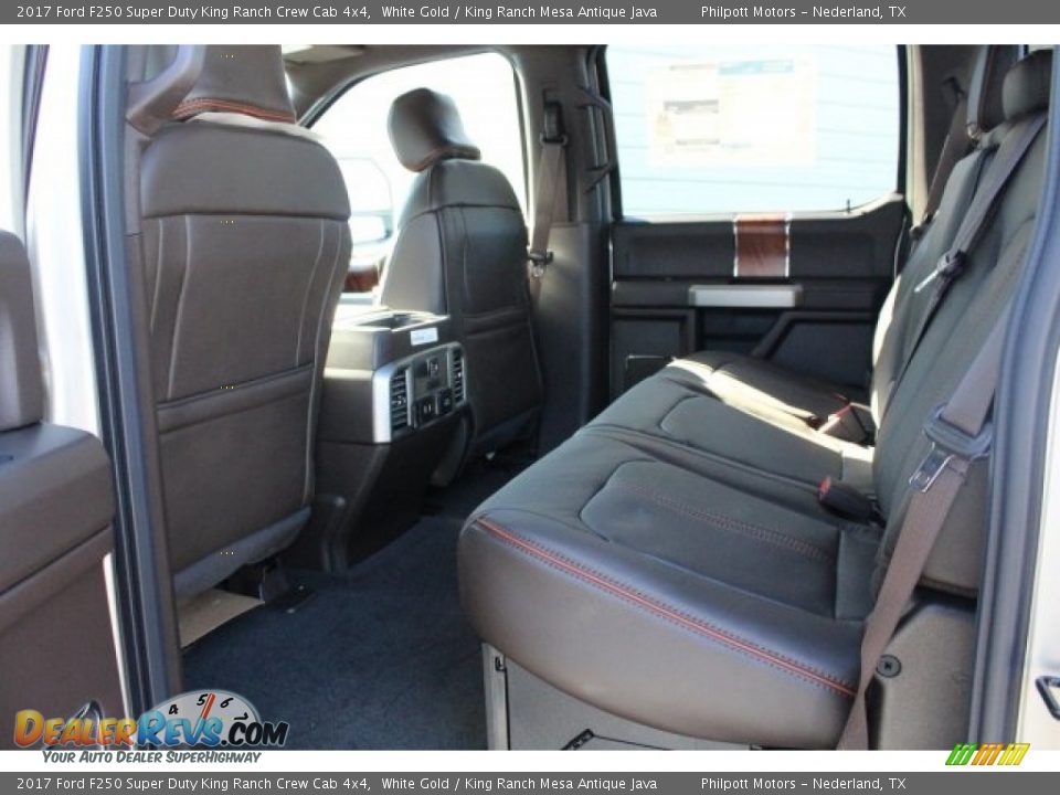 2017 Ford F250 Super Duty King Ranch Crew Cab 4x4 White Gold / King Ranch Mesa Antique Java Photo #22