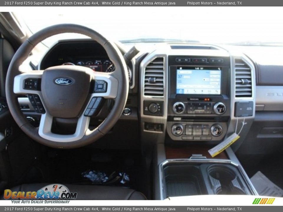 2017 Ford F250 Super Duty King Ranch Crew Cab 4x4 White Gold / King Ranch Mesa Antique Java Photo #23