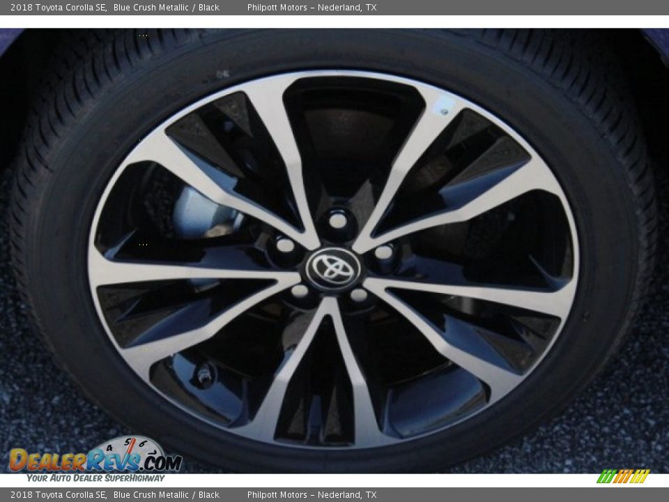 2018 Toyota Corolla SE Blue Crush Metallic / Black Photo #5