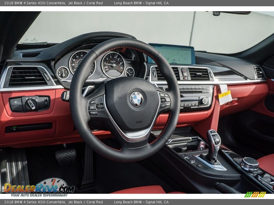Dashboard of 2018 BMW 4 Series 430i Convertible Photo #5